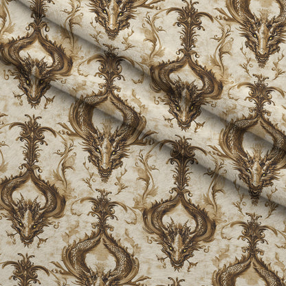 Gilded Wyvern Pattern 50 Minky Fabric