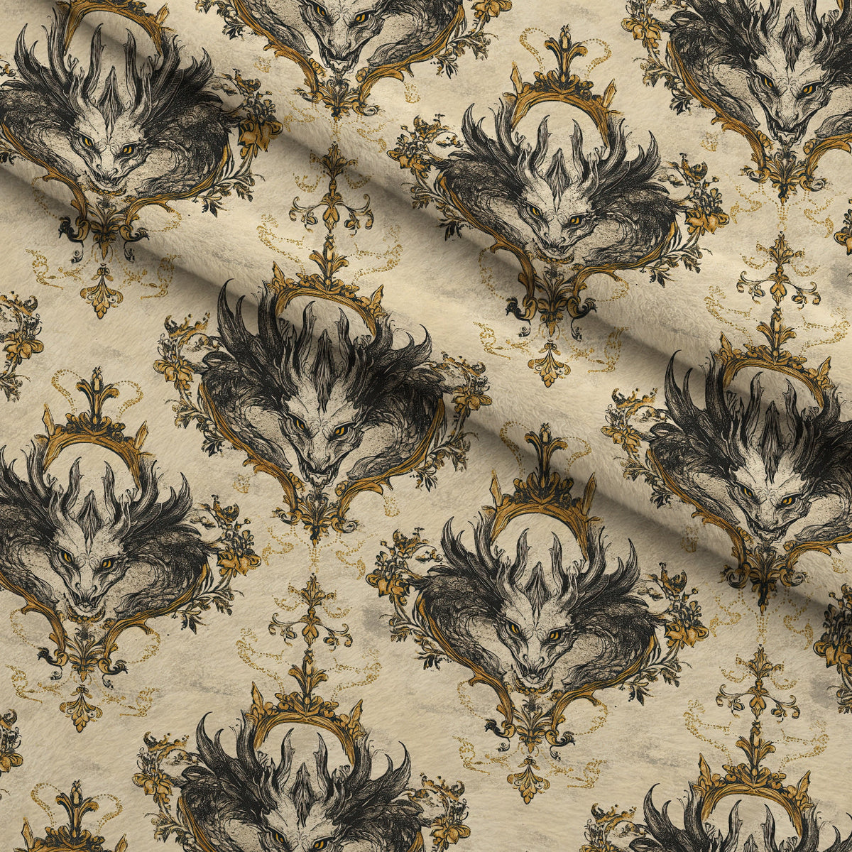 Gilded Wyvern Pattern 51 Minky Fabric