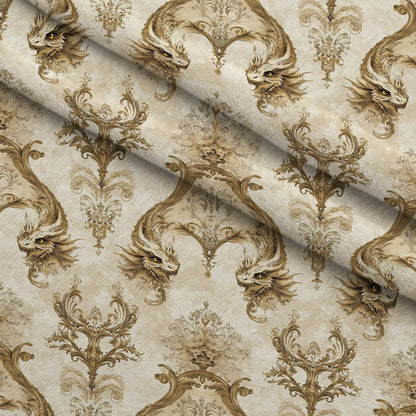 Gilded Wyvern Pattern 52 Minky Fabric