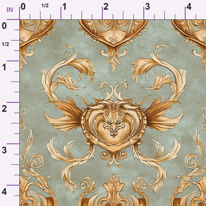 Gilded Wyvern Pattern 56 Minky Fabric
