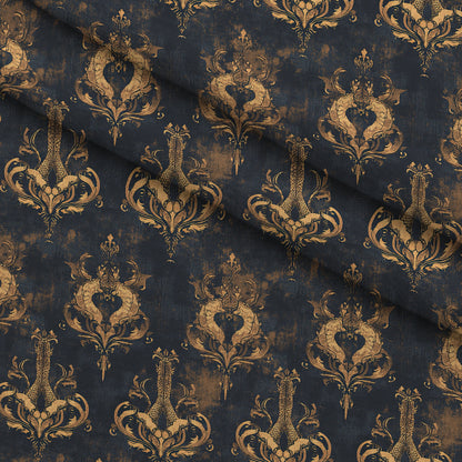 Gilded Wyvern Pattern 6 Minky Fabric