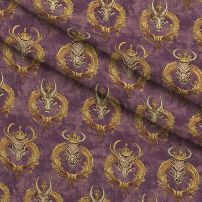 Gilded Wyvern Pattern 60 Minky Fabric