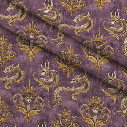 Gilded Wyvern Pattern 61 Minky Fabric