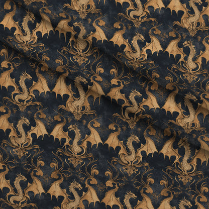 Gilded Wyvern Pattern 7 Minky Fabric