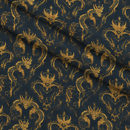 Gilded Wyvern Pattern 8 Minky Fabric