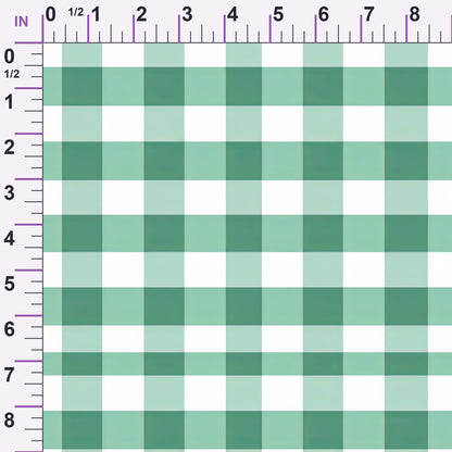 Gingham Daisies Pattern 15 Minky Fabric