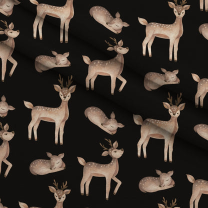 Gingham Fawns Pattern 7 Minky Fabric