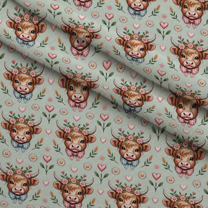 Gingham Grazers Pattern 2 Minky Fabric