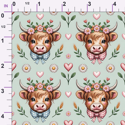 Gingham Grazers Pattern 2 Minky Fabric