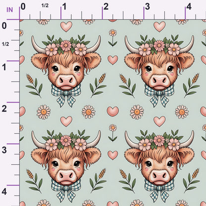 Gingham Grazers Pattern 9 Minky Fabric