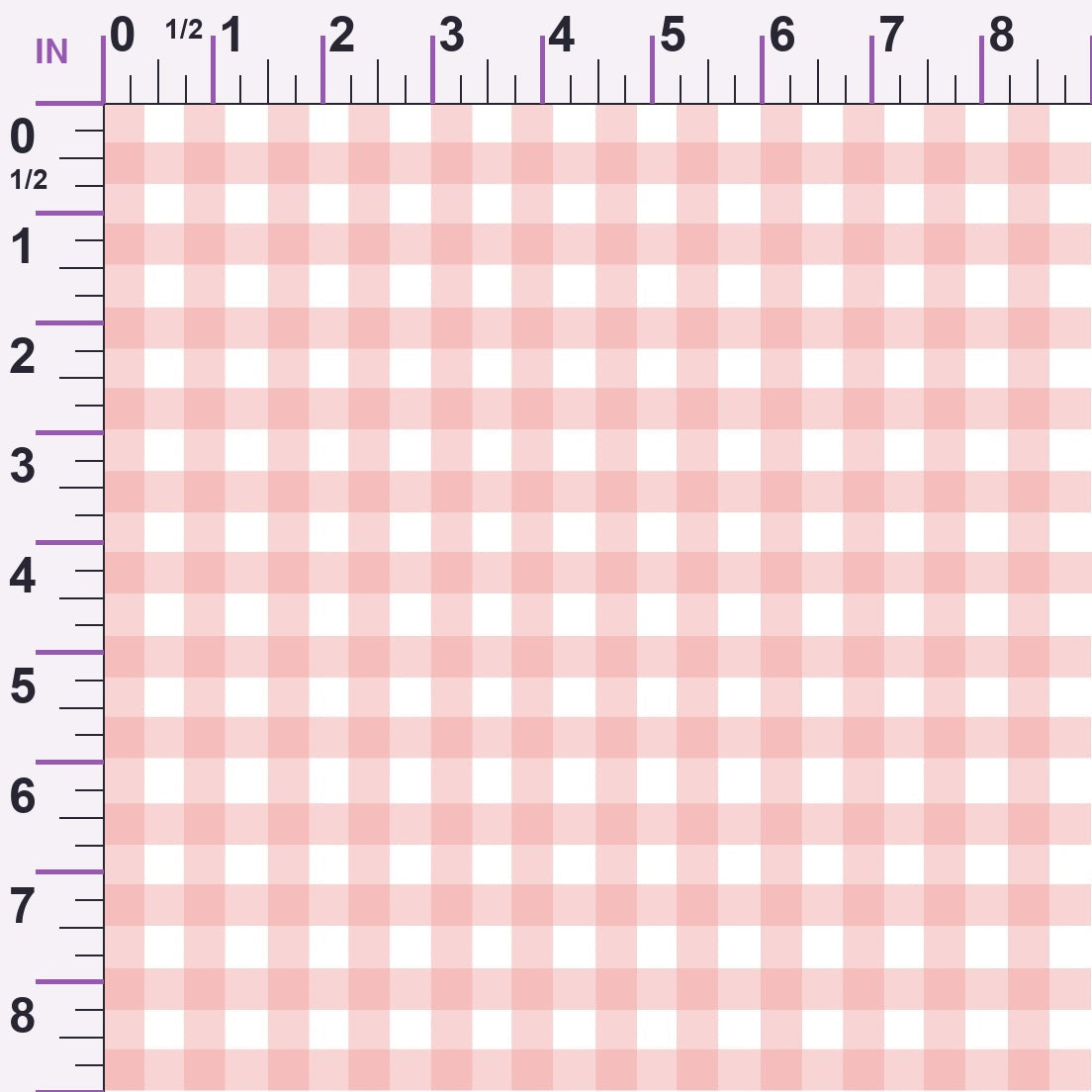 Gingham Peach Puff Minky Fabric