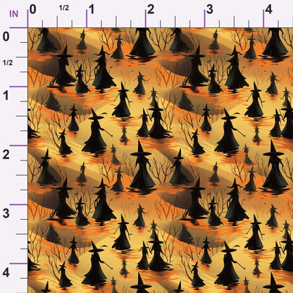 Glowing Ghosts Pattern 1 Minky Fabric