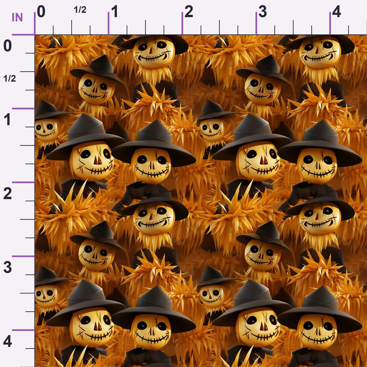 Glowing Ghosts Pattern 4 Minky Fabric