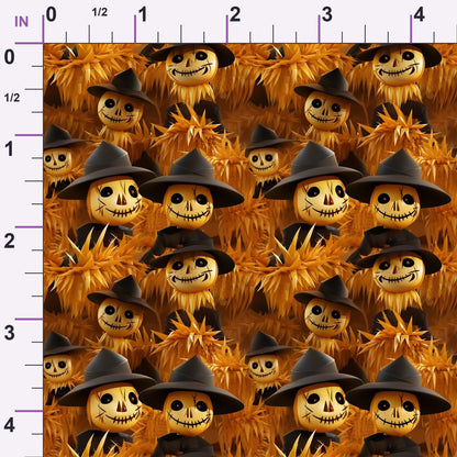 Glowing Ghosts Pattern 4 Minky Fabric