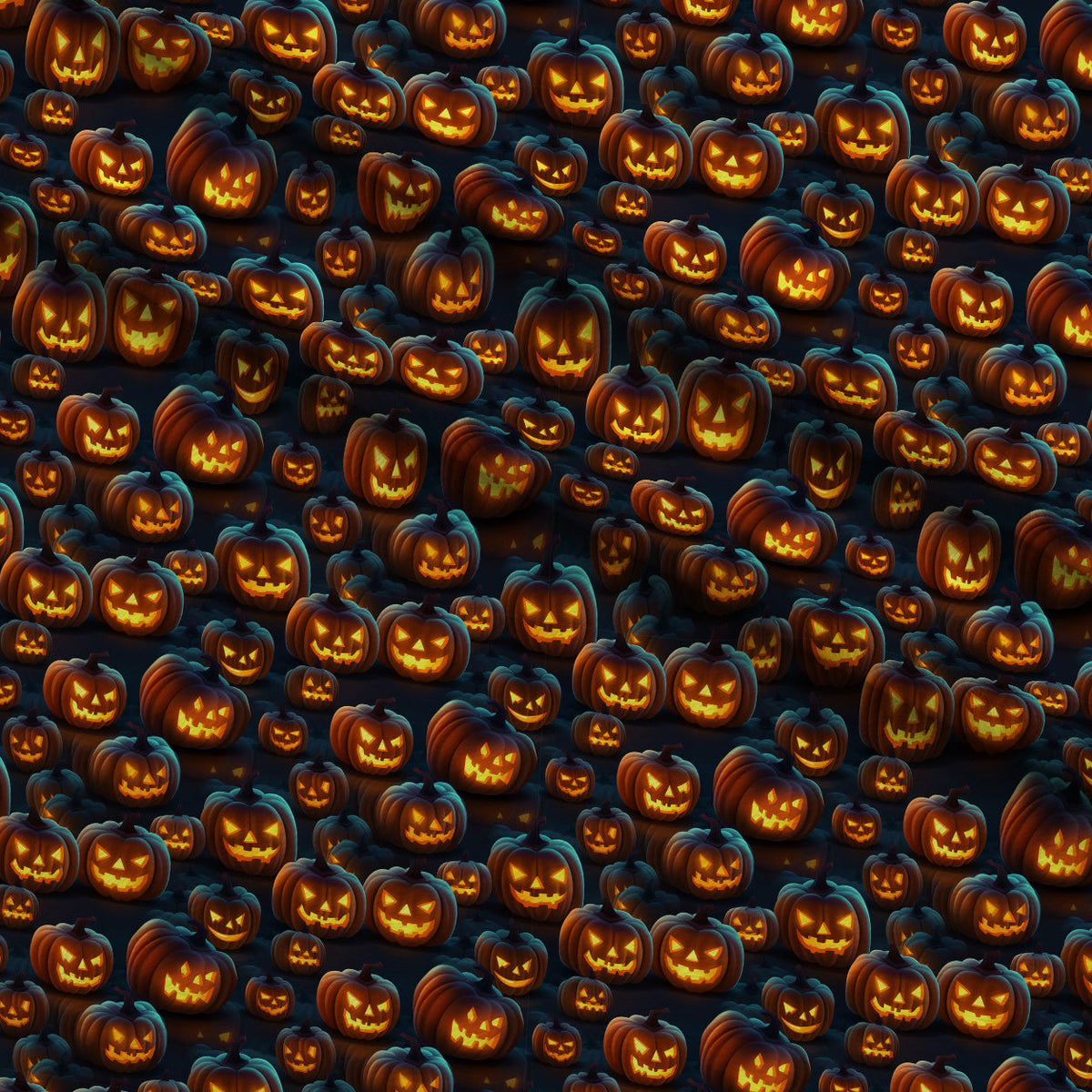 Glowing Ghosts Pattern 7 Minky Fabric