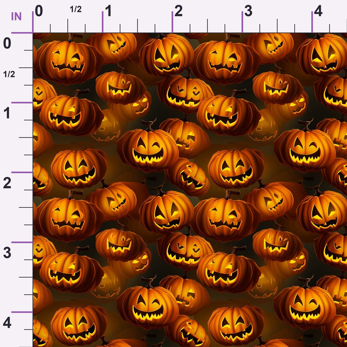 Glowing Ghosts Pattern 8 Minky Fabric