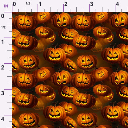 Glowing Ghosts Pattern 8 Minky Fabric