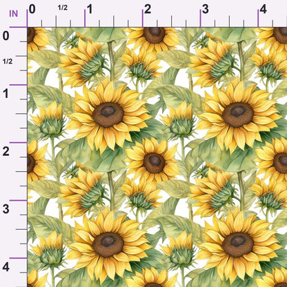 Golden Flutter Fields Pattern 18 Minky Fabric