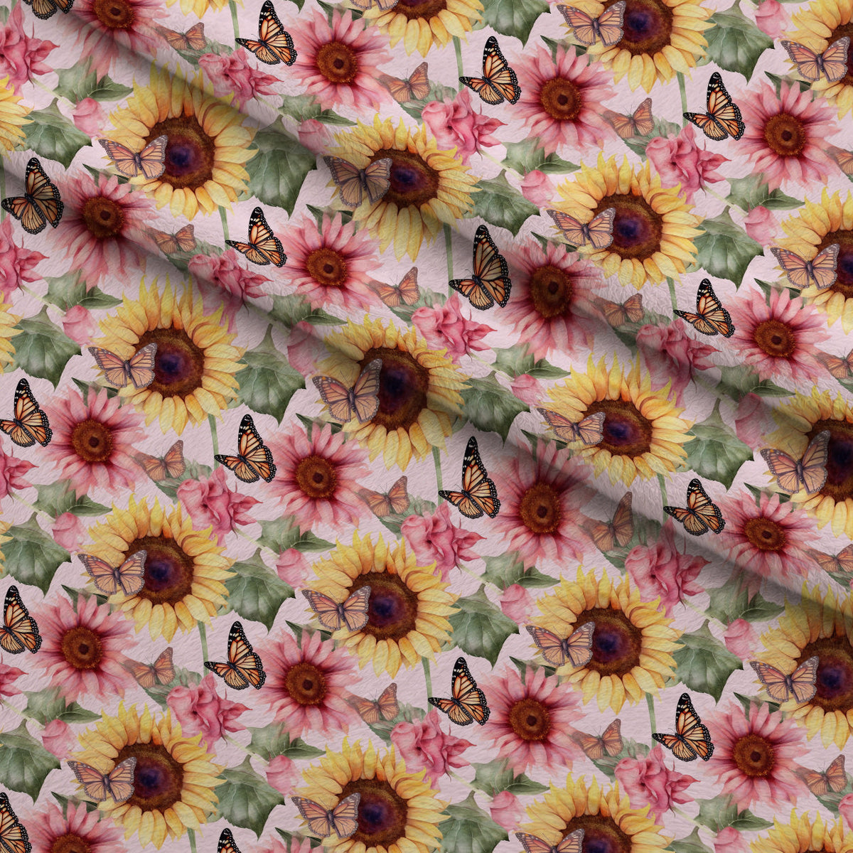 Golden Flutter Fields Pattern 19 Minky Fabric