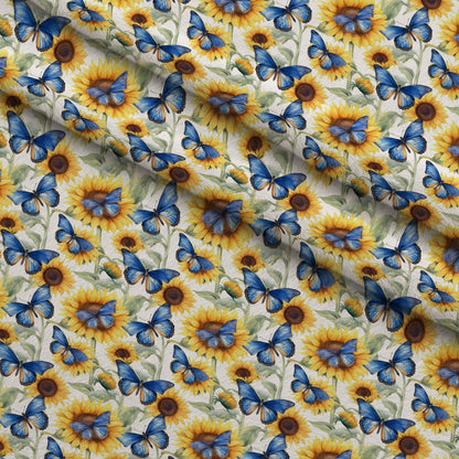 Golden Flutter Fields Pattern 20 Minky Fabric