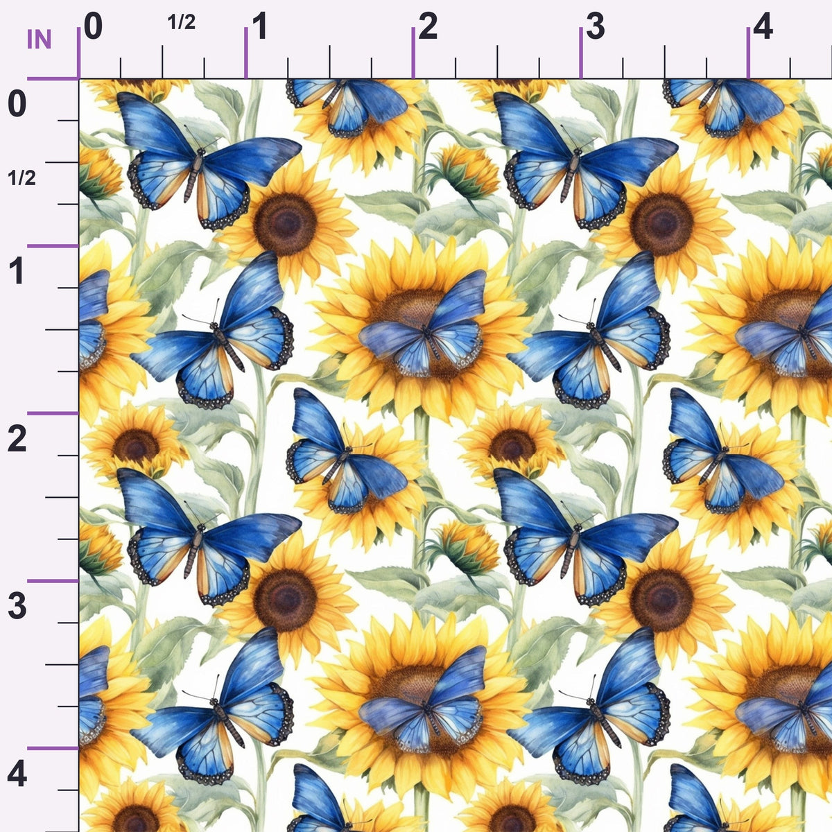 Golden Flutter Fields Pattern 20 Minky Fabric