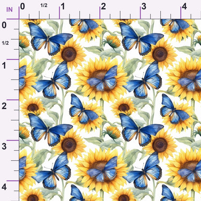 Golden Flutter Fields Pattern 20 Minky Fabric