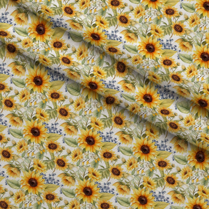 Golden Flutter Fields Pattern 21 Minky Fabric