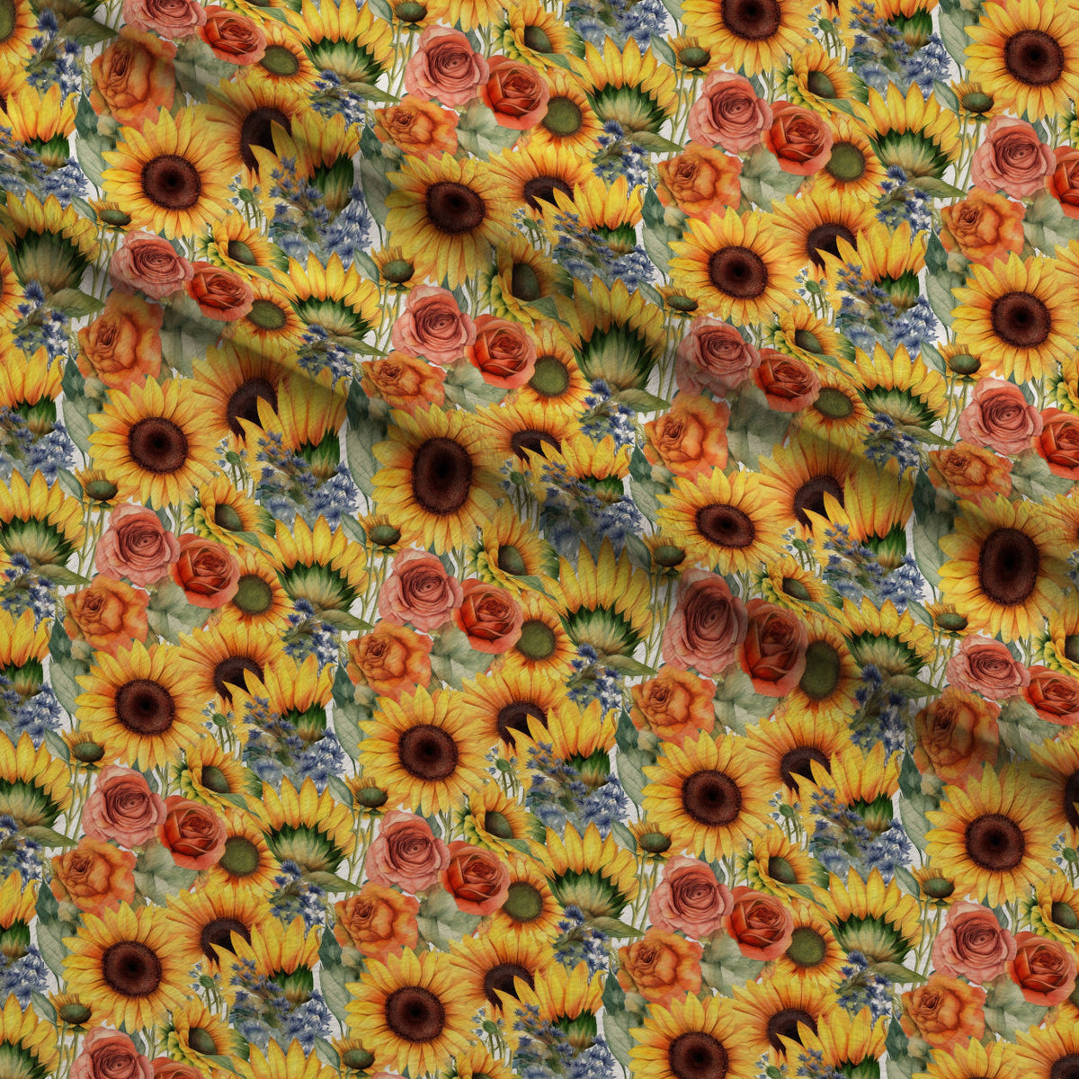Golden Flutter Fields Pattern 22 Minky Fabric
