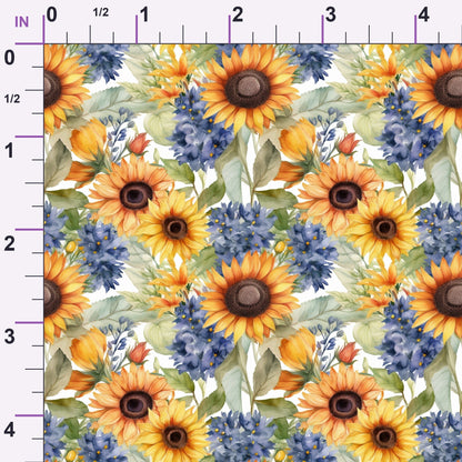 Golden Flutter Fields Pattern 24 Minky Fabric