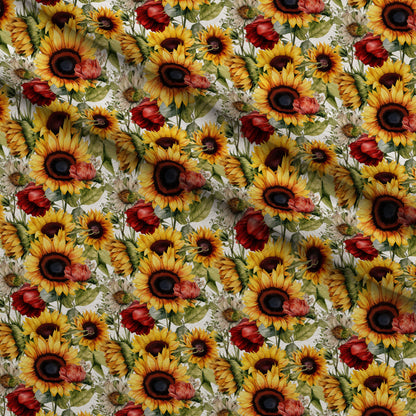 Golden Flutter Fields Pattern 25 Minky Fabric