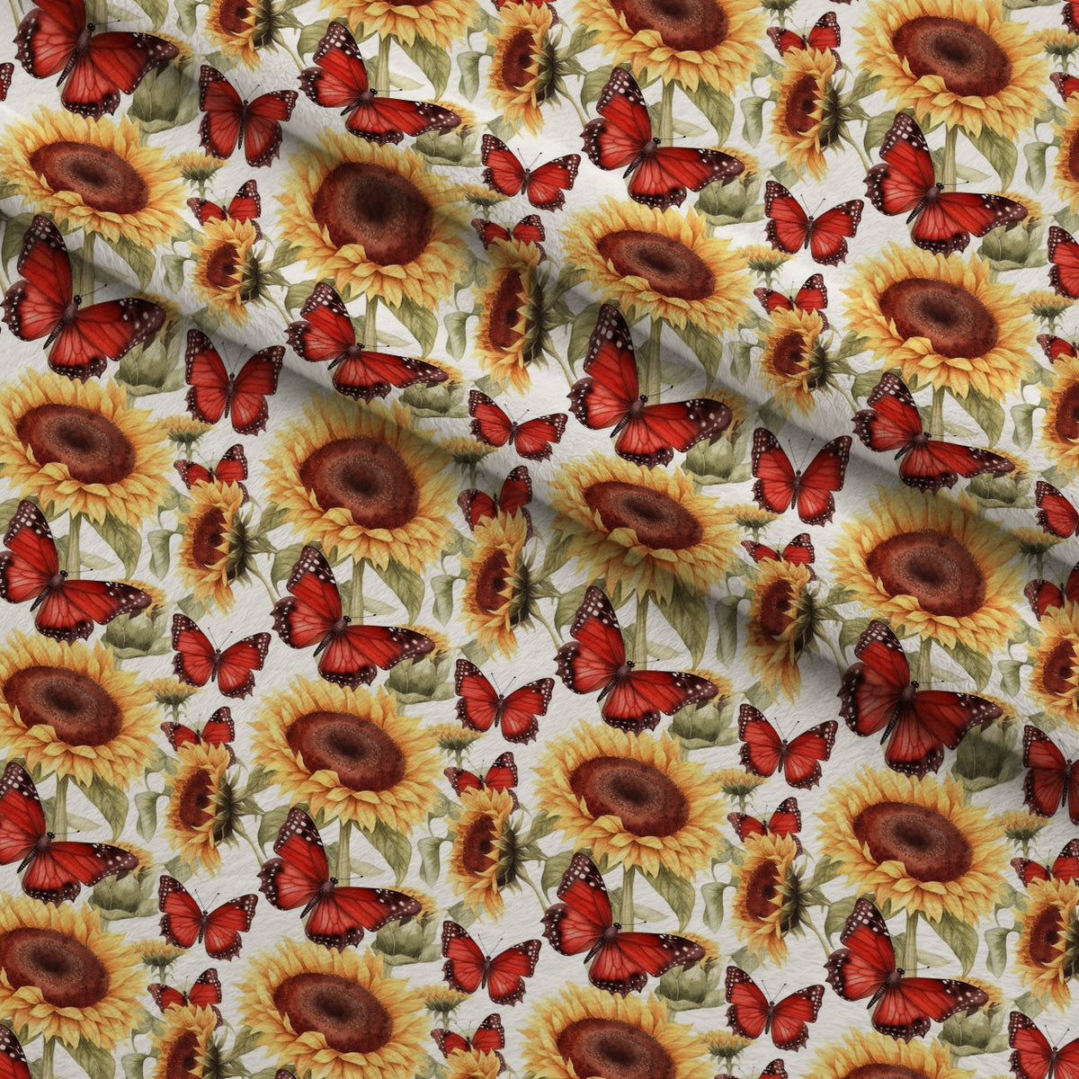 Golden Flutter Fields Pattern 27 Minky Fabric