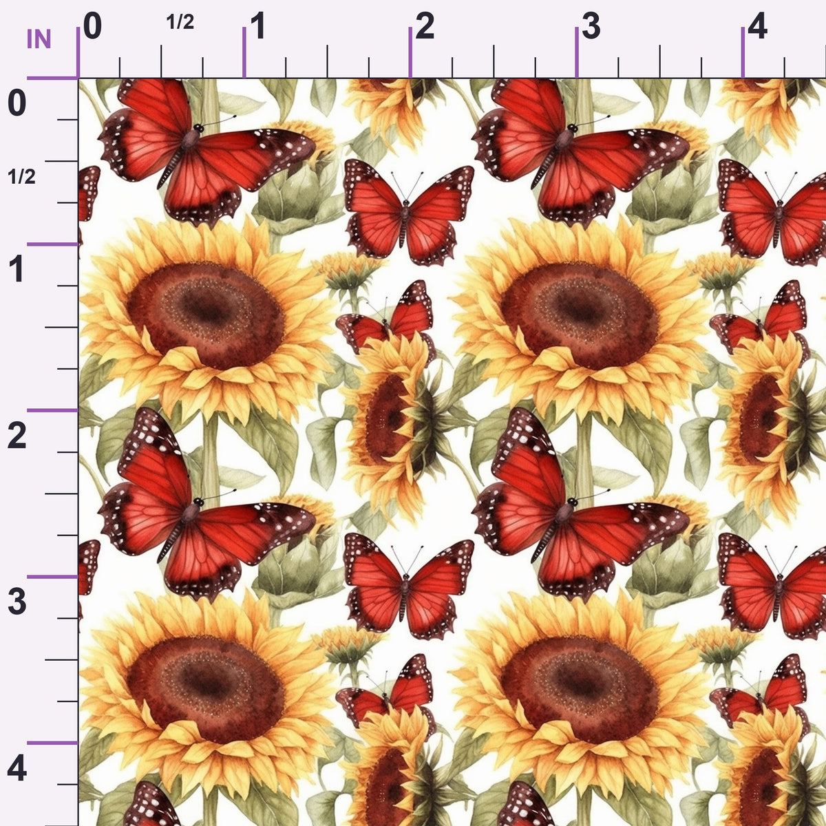 Golden Flutter Fields Pattern 27 Minky Fabric