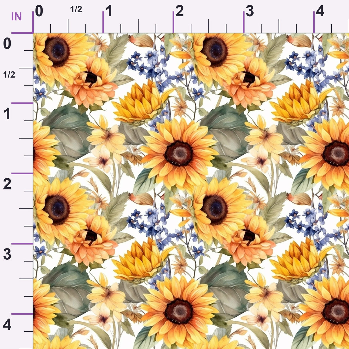 Golden Flutter Fields Pattern 28 Minky Fabric