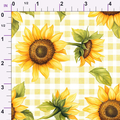 Golden Gingham Pattern 1 Minky Fabric