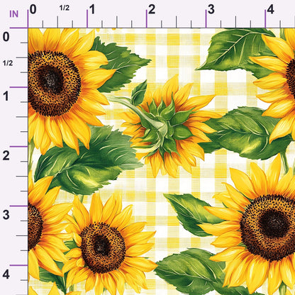 Golden Gingham Pattern 11 Minky Fabric