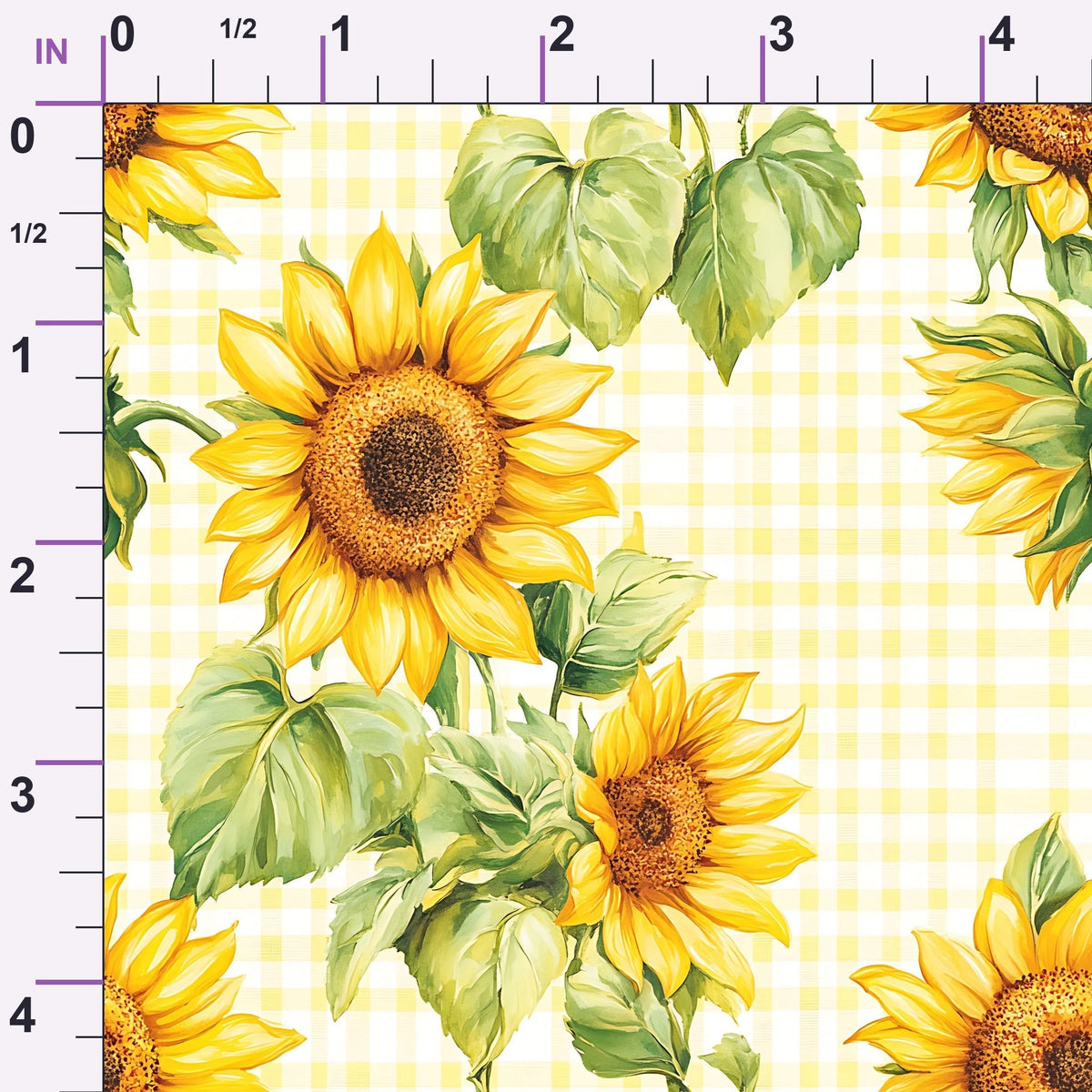 Golden Gingham Pattern 12 Minky Fabric