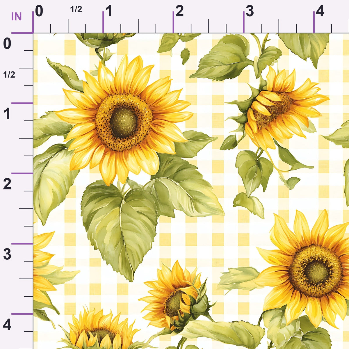 Golden Gingham Pattern 13 Minky Fabric