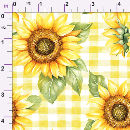Golden Gingham Pattern 19 Minky Fabric