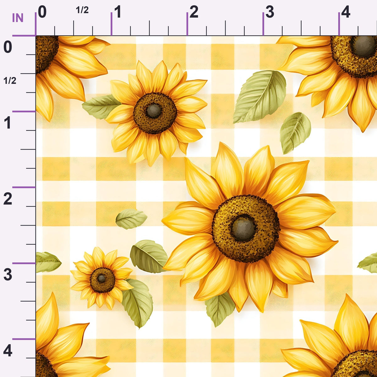 Golden Gingham Pattern 2 Minky Fabric