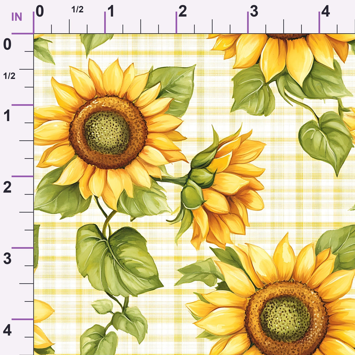 Golden Gingham Pattern 20 Minky Fabric