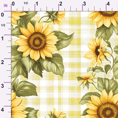 Golden Gingham Pattern 3 Minky Fabric