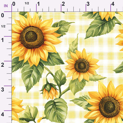 Golden Gingham Pattern 5 Minky Fabric