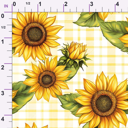 Golden Gingham Pattern 6 Minky Fabric