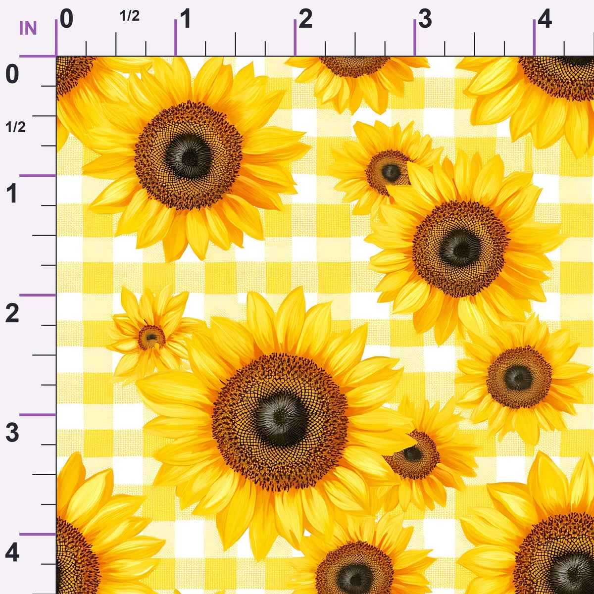 Golden Gingham Pattern 9 Minky Fabric