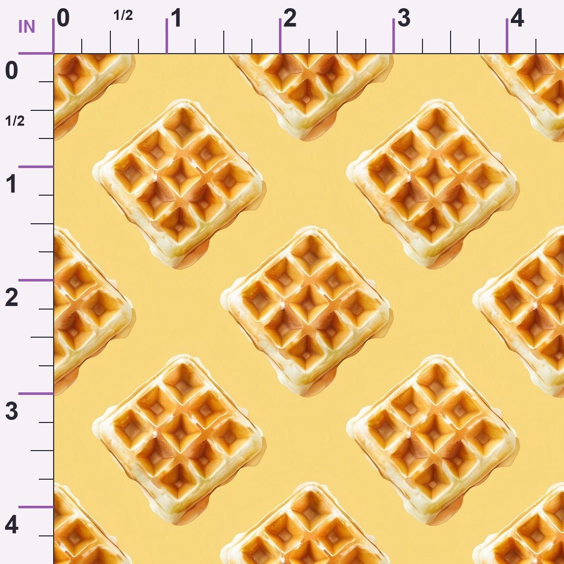 Golden Griddle Pattern 1 Minky Fabric