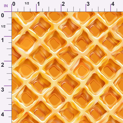 Golden Griddle Pattern 10 Minky Fabric