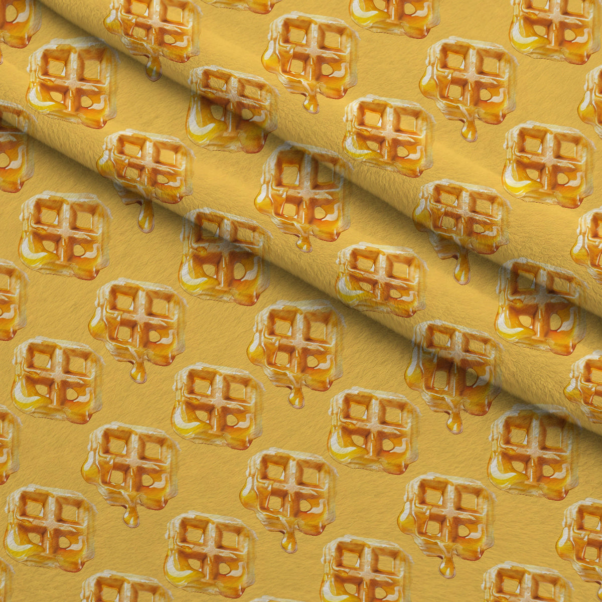 Golden Griddle Pattern 2 Minky Fabric