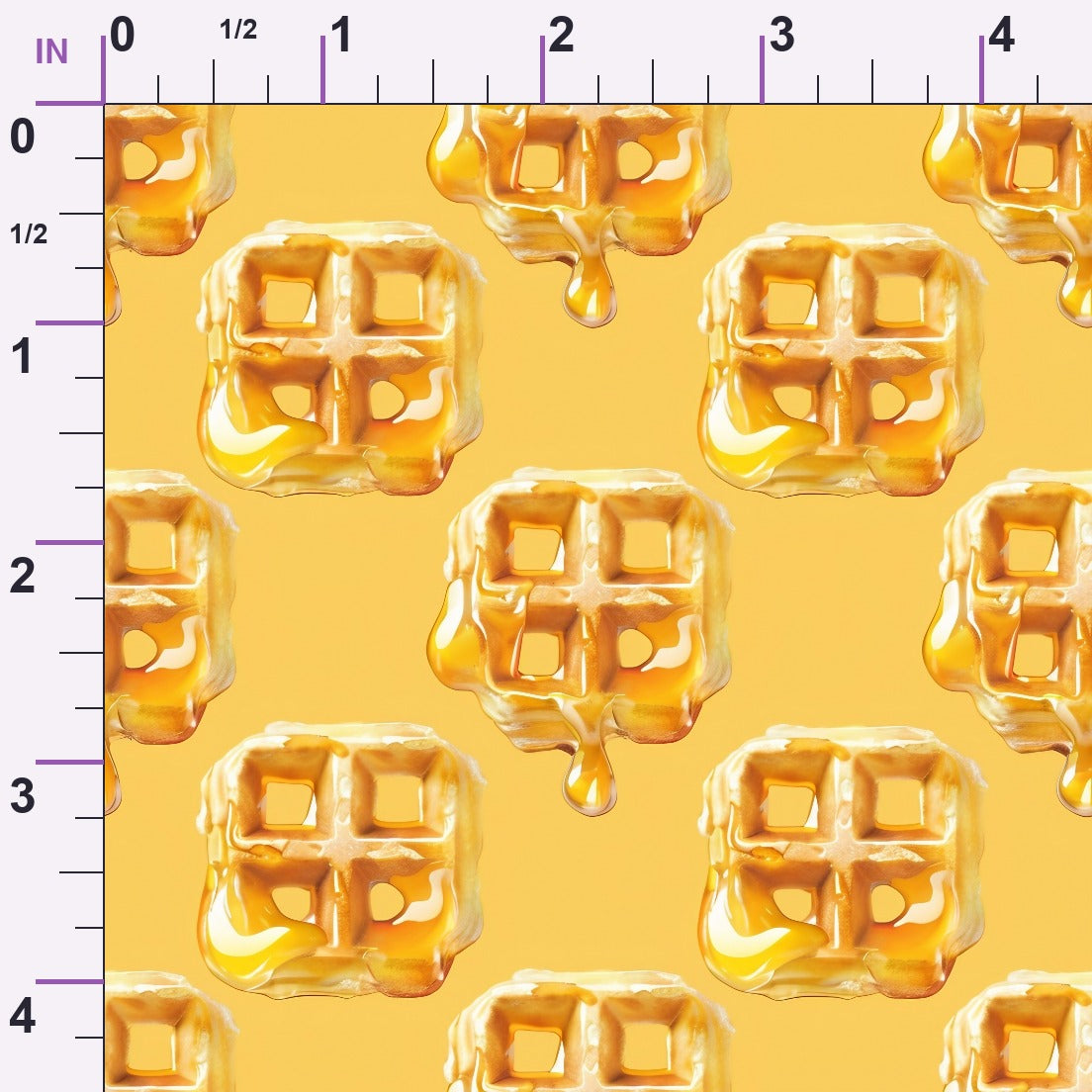 Golden Griddle Pattern 2 Minky Fabric
