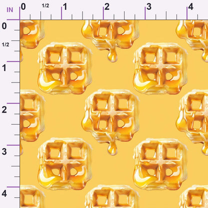 Golden Griddle Pattern 2 Minky Fabric