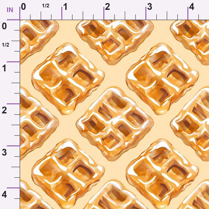 Golden Griddle Pattern 3 Minky Fabric